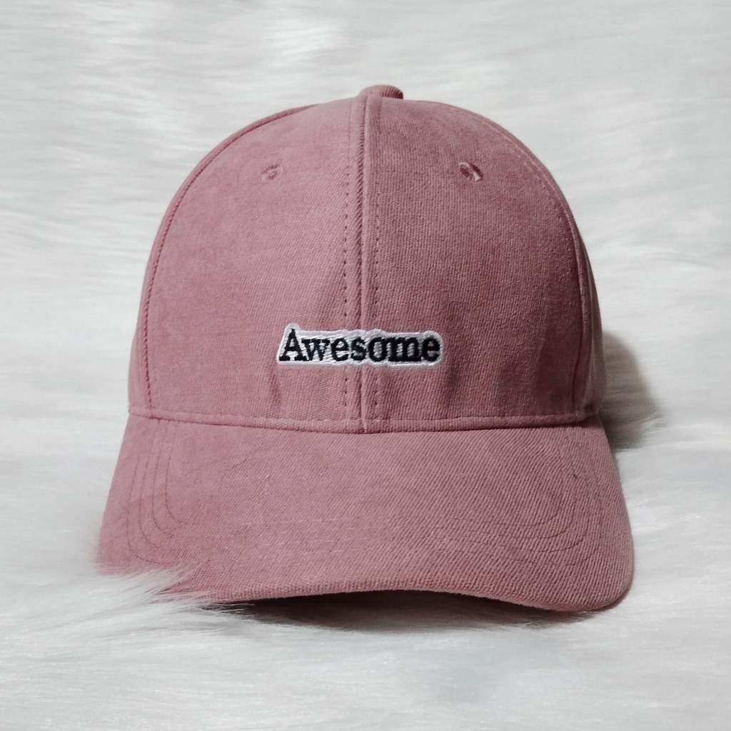 Mũ lưỡi trai, nón kết cao cấp nam nữ đẹp thêu chữ AWESOME phong cách Ulzzang unisex mã số K22