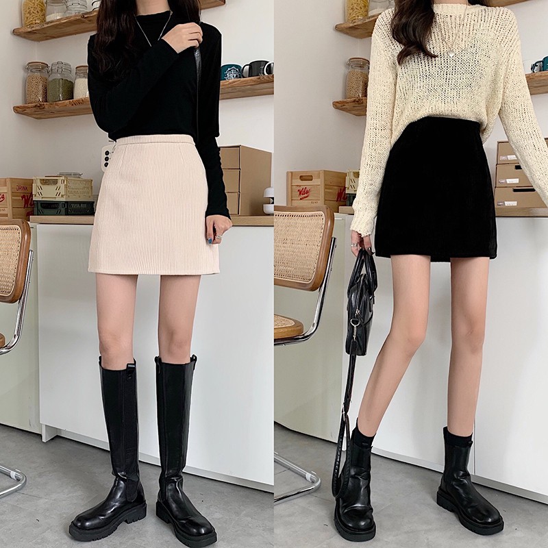Chân Váy Chữ A Lưng Cao Phong Cách Hàn Quốc Dễ Phối Đồ Hợp Thời Trang | BigBuy360 - bigbuy360.vn