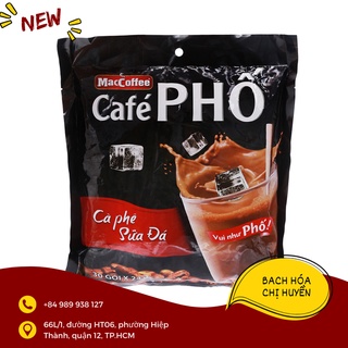 Cà phê sữa đá MacCoffee Café Phố Café Phố 720g (30 gói x 24g)