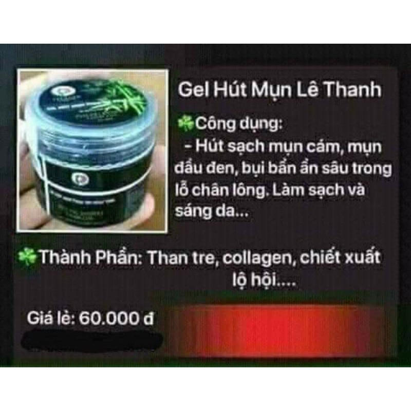 🎋 [CÓ SẴN] GEL LỘT MỤN THAN TRE LÊ THANH 🎋