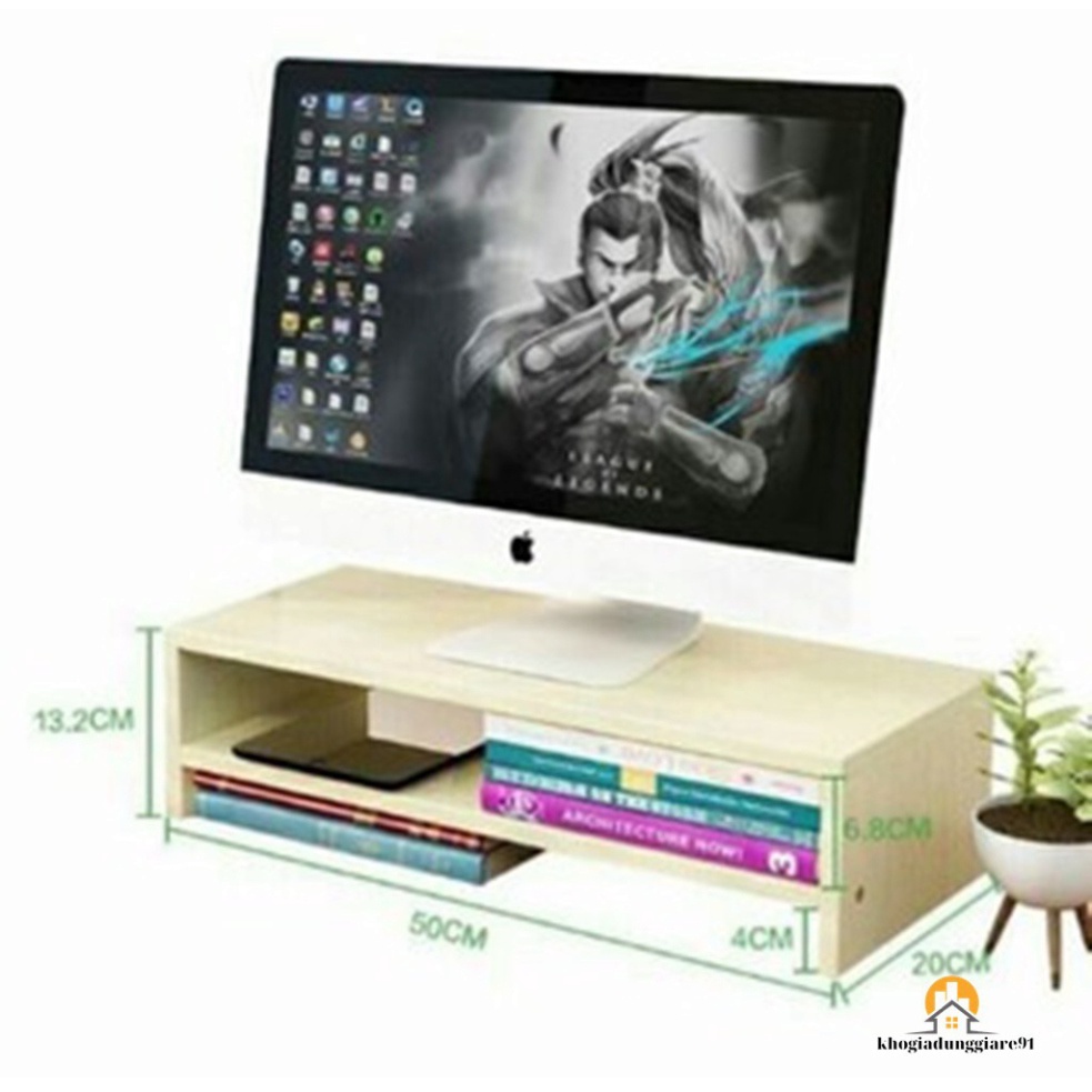 KỆ ĐỂ MÀN HÌNH MÁY TÍNH 2 TẦNG