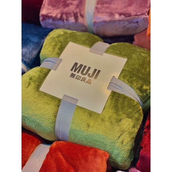 CHĂN LÔNG MUJI NHUNG TUYẾT HÀNG LOẠI 1 NHẬP KHẨU MỚI