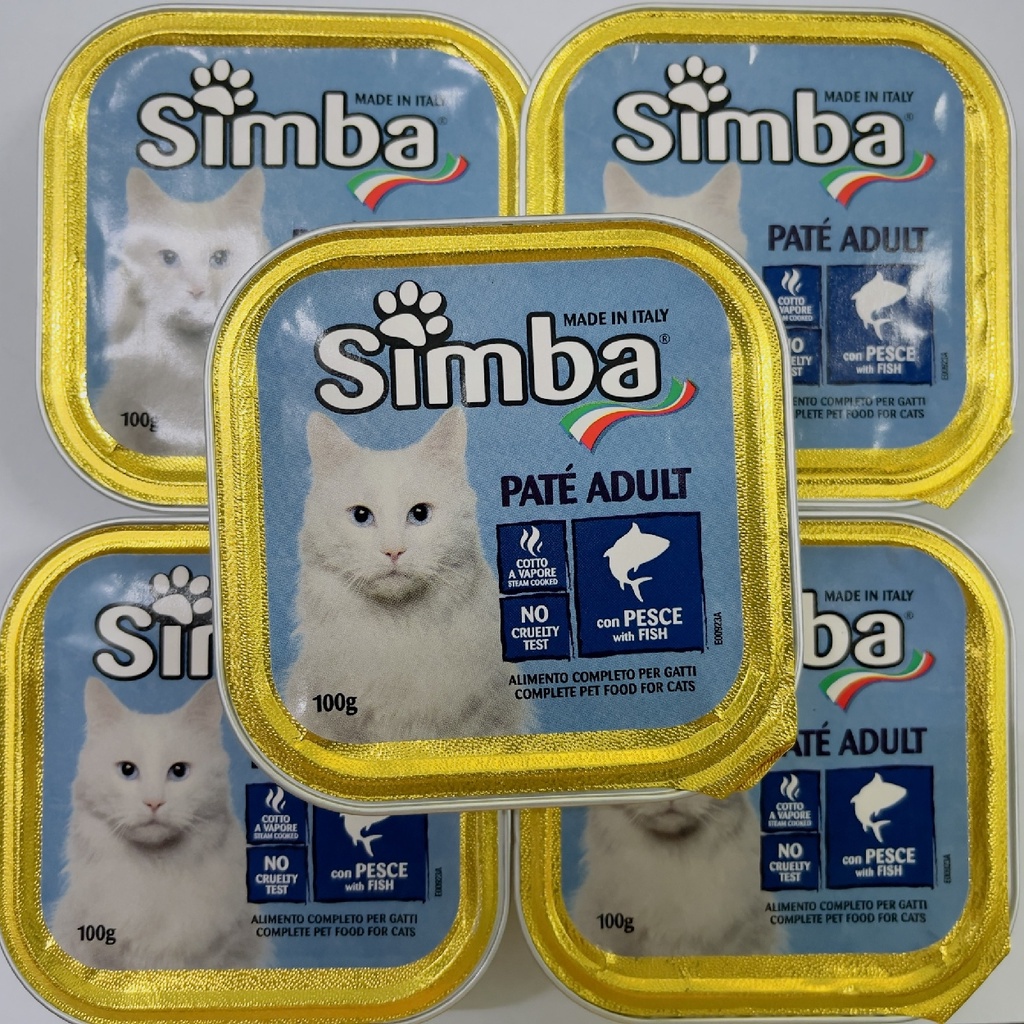 100g - Pate SIMBA dành cho mèo [FREESHIP] vị Cá ngừ và gà - thơm ngon nhập khẩu từ Ý - Simba Monge - đủ dinh dưỡng