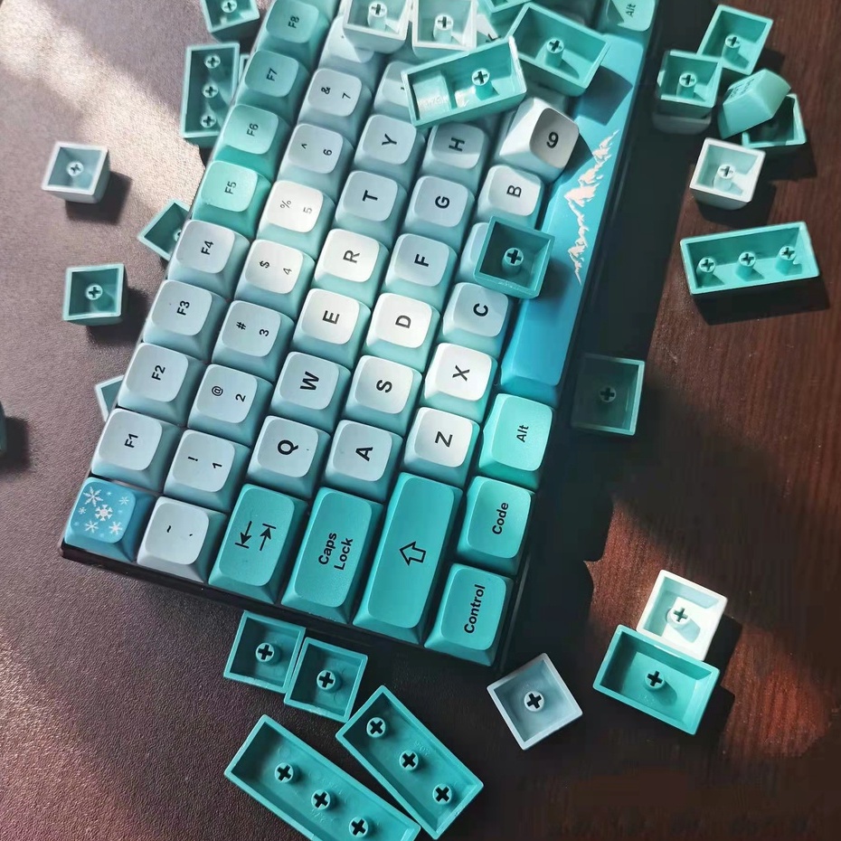 Bộ Phím Rời PBT XDA Sublimation GM Iceberg Cho Bàn Phím Cơ