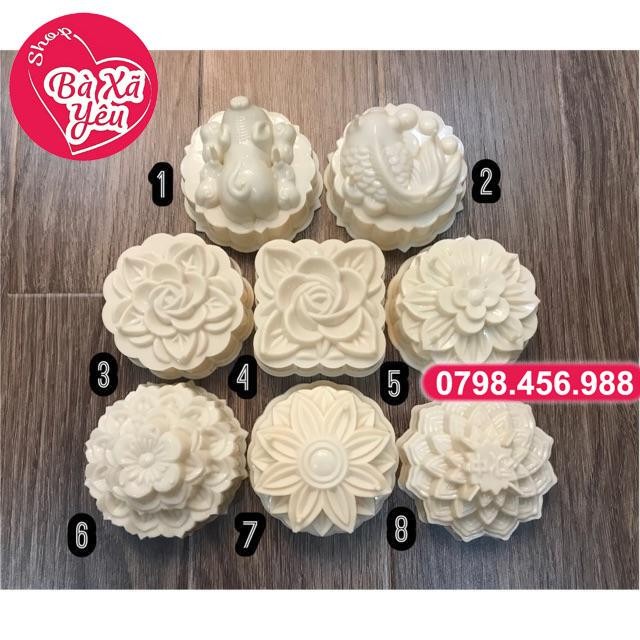 Combo 8 khuôn rau câu , trung thu 3D - BX2489