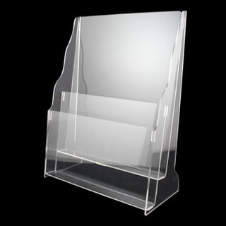 Kệ mica đựng brochure / Kệ mica đựng tờ rơi A5 / 2 Ngăn