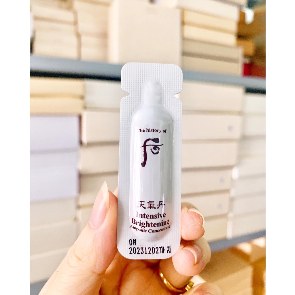 10 gói DƯỠNG TRẮNG GIẢM LÃO HOÁ DA WHOO INTERSIVE BRIGHTENING AMPOULE CONCENTRATE