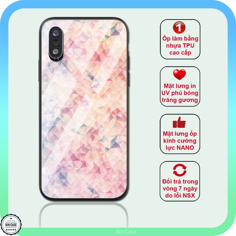 Ốp lưng mới nhất khối đá tam giác độc lạ nhiều màu sắc - iphone 6s/6/7/8 plus/x/xr/xs max/11 pro max/12/12 promax DA0009