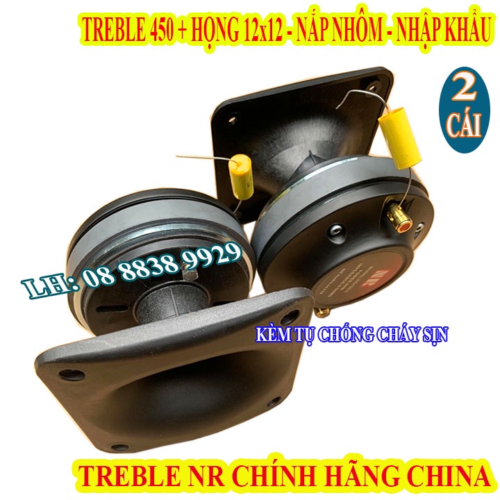 CẶP TREBLE 450 NR CHÍNH HÃNG TỪ 115 COIL 450 NẮP NHÔM CAO CẤP + HỌNG 12X12 - GIÁ 2 LOA