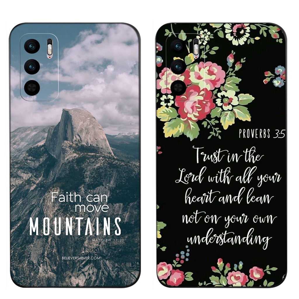 Ốp điện thoại mềm hình câu nói kinh thánh UL19 cho Realme C31 8i 9i 9 Pro Plus