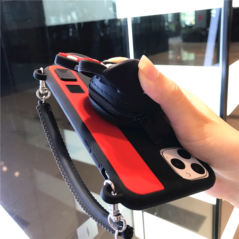 Ốp điện thoại silicon họa tiết chuột  Mickey Minnie có dây đeo dành cho iPhone 11 pro max 6s 78 plus xs max xr | BigBuy360 - bigbuy360.vn