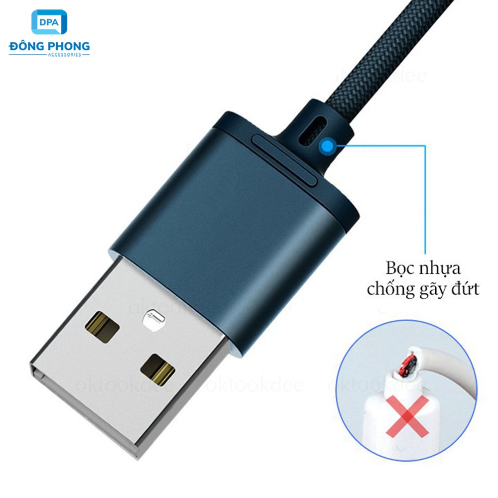 Cáp Sạc Remax 3 Đầu RC-131TH (Lightning - Micro USB - Type C)