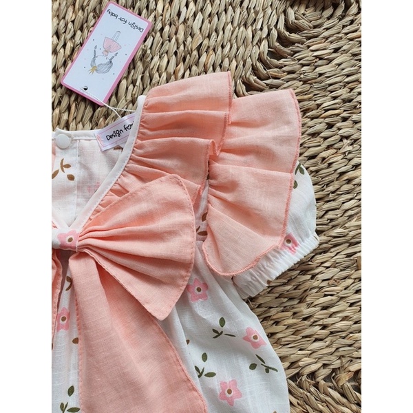 Body cộc tay nơ to xinh xắn cho bé yêu