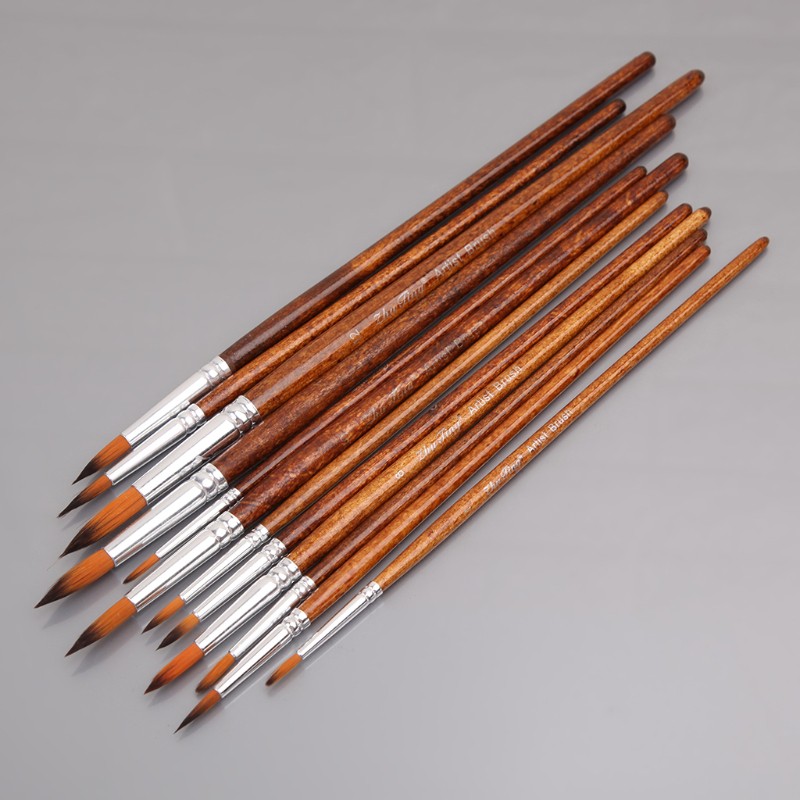 Set 12 Cọ Vẽ Màu Nước Chuyên Nghiệp Tiện Dụng