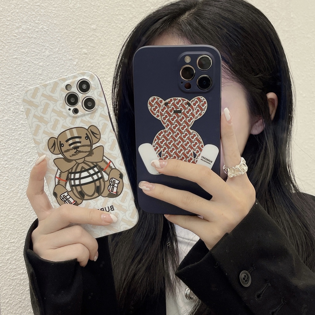 Ốp Điện Thoại In Logo Burberry Sang Trọng Cho iphone 13 Pro Max i13 13pro 11 Pro Max i11 iX Xs XR 7 plus 8 plus Xs Max 12Pro 12 Pro Max