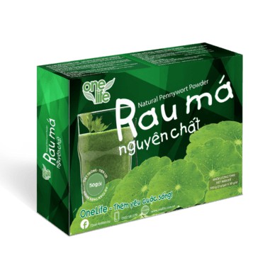 Bộ Sản Phẩm Bột Rau Má Tươi ONELIFE hòa tan uống liền nguyên chất, giảm cân, không đường