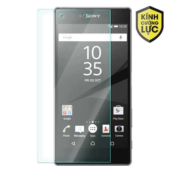 Kính Cường Lưc Sony, trong suốt mài cạnh, Cảm ứng mượt không bám vân tay.Tặng kèm giấy lau