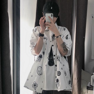 Áo Sơ Mi Unisex Họa Tiết