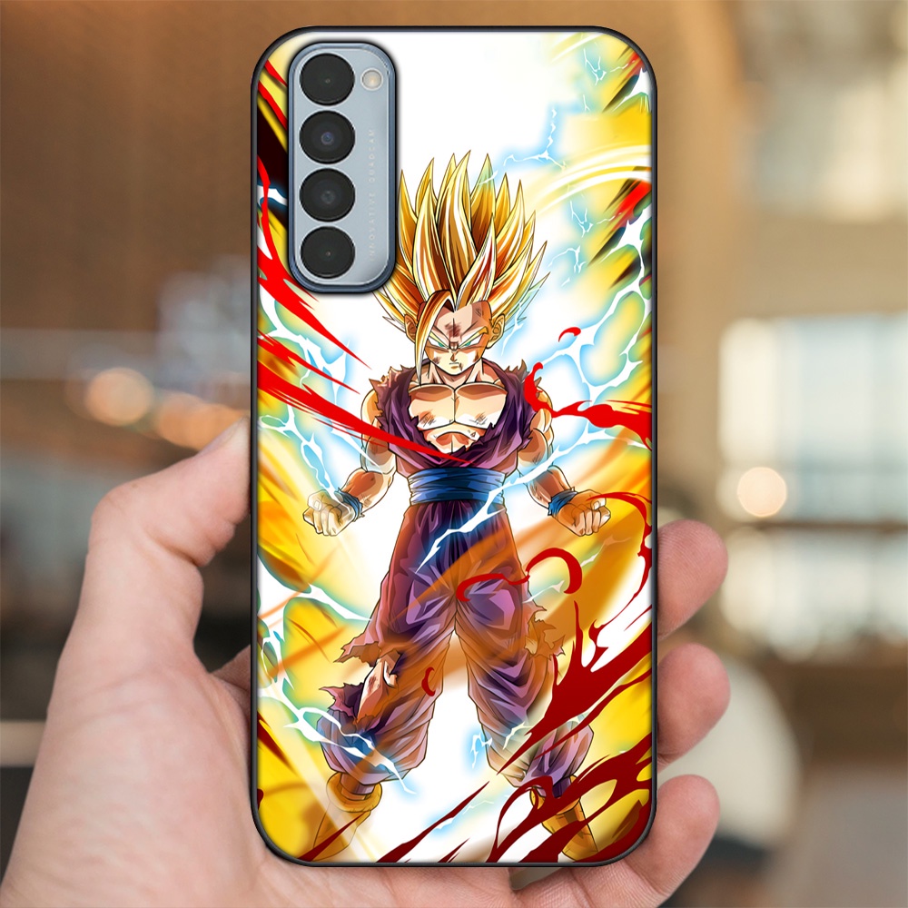 Ốp lưng Oppo Reno 4 Pro viền đen in hình Gohan Dragon Ball