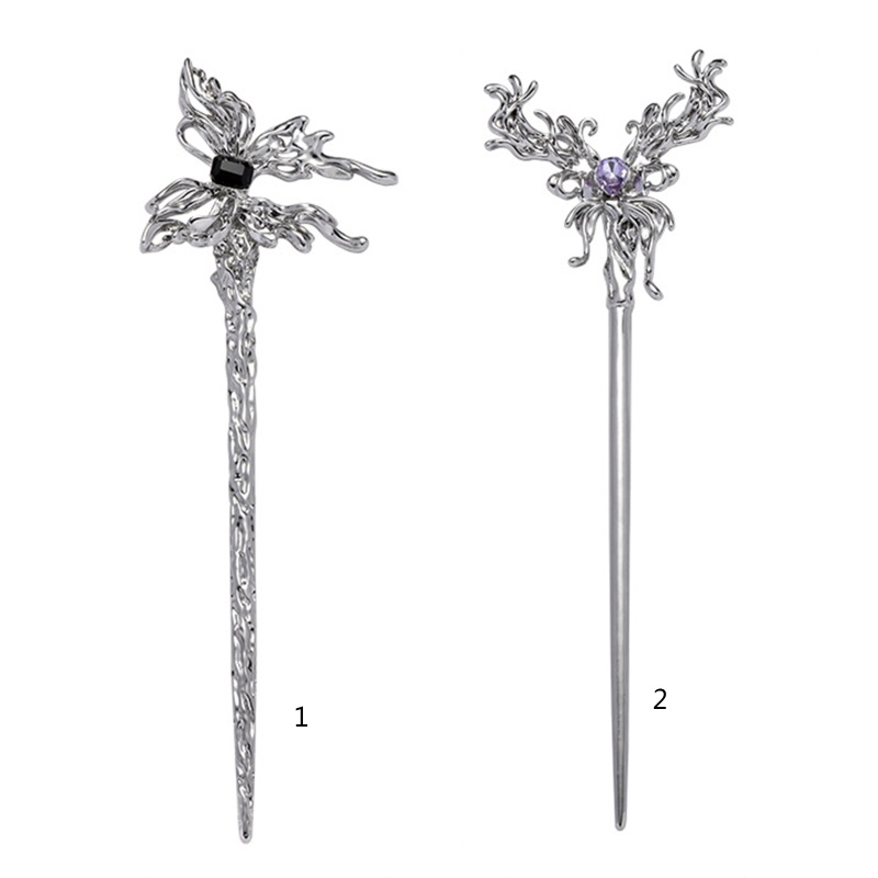 Trâm Cài Tóc Hình Bướm Bằng Kim Loại Phong Cách Trung Hoa Cổ Điển Dành Cho Nữ