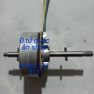 Motor 12-24v brushless nidec 6 dây trục zin kèm mạch xung điều tốc thumbnail