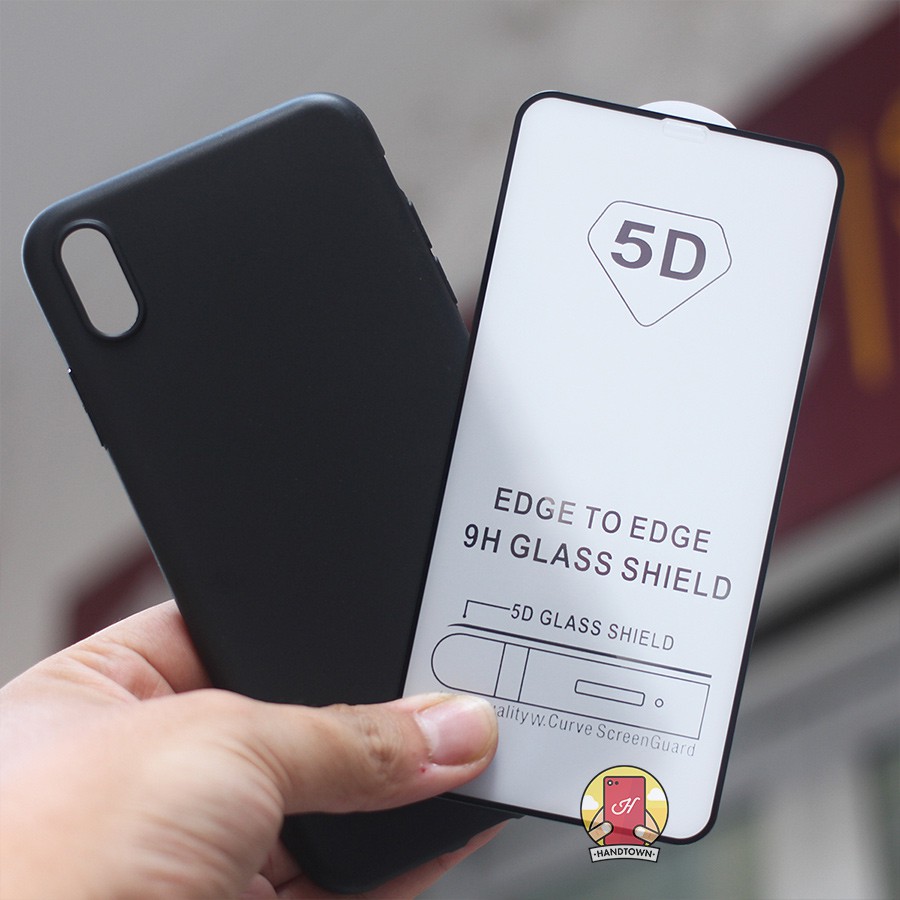 [COMBO SỐC] Ốp lưng iPhone XS MAX + kính cường lực 5D full màn full keo