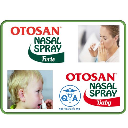 [CHÍNH HÃNG]Otosan Nasal Spray Baby - Hỗ trợ viêm mũi do vi khuẩn hay virus, viêm xoang, khô niêm mạc mũi (Lọ 30ml)