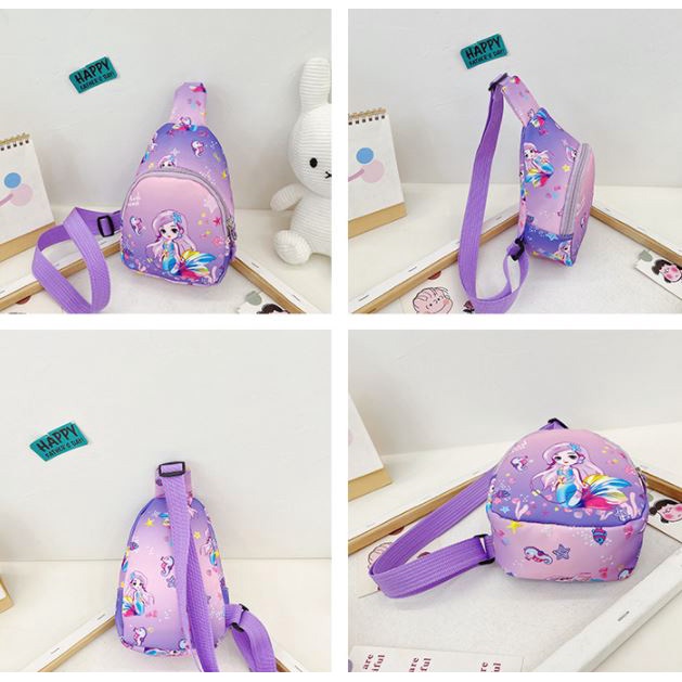 Túi đeo chéo hoạt hình nàng tiên cá và đội chó cứu hộ paw patrol