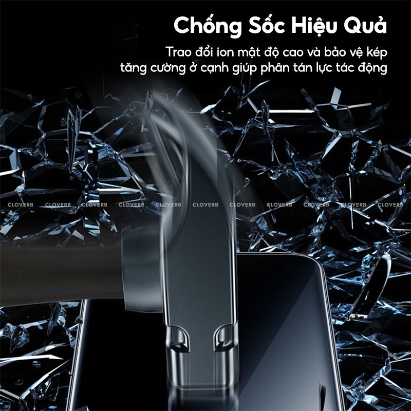 Kính Cường Lực Trong Suốt BENKS Corning Độ Nét Cao Kháng Khuẩn Full Màn Hình Chống Trầy Xước Cho iP 13 Pro Max Cloverb