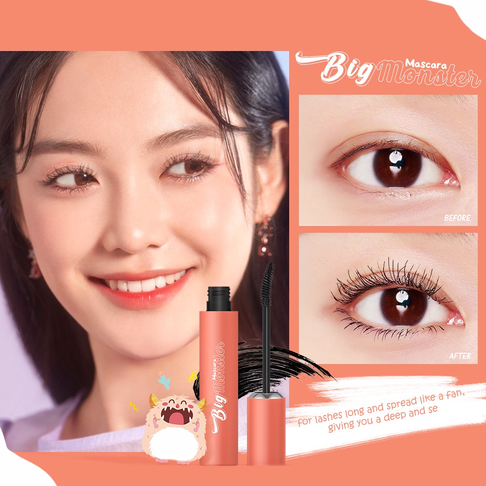 Mascara Banxeer Sợi Tơ 4D Màu Đen Tự Nhiên Chống Thấm Nước Chuốt Dài Và Cong Mi