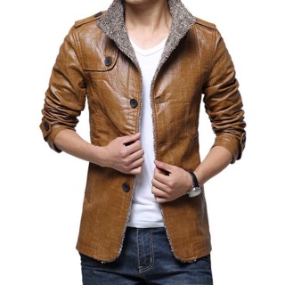 Áo da nam đủ size, màu (chat shop)