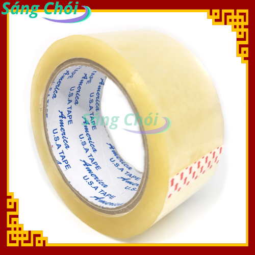 1 Cây (6 Cuộn) Băng Keo Trong OPP Cao Cấp  4.8cm x 100yard Dính Cao Đóng Gói 4F8 48 mm x 100 yard