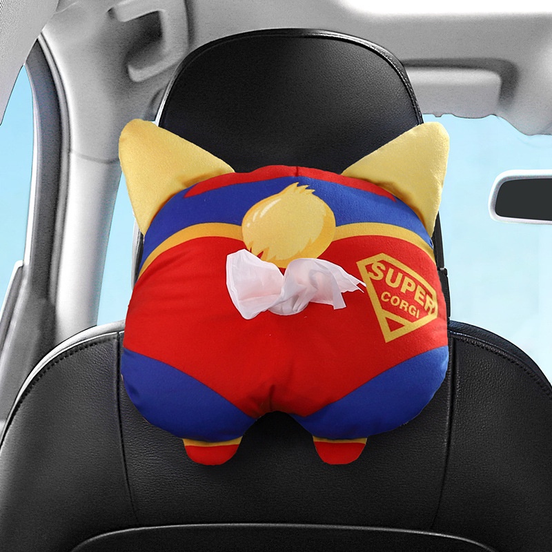 Hộp Đựng Khăn Giấy Kiểu Hoạt Hình Dễ Thương Treo Xe Hơi/Nhà Ở Tiện Dụng