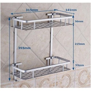 Kệ để đồ nhà tắm bếp 2 tầng