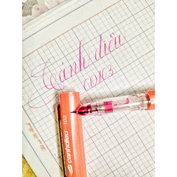 Bút Cánh Diều 103 ⚡ HÀNG CAO CẤP ⚡ bút mực ngòi kim tinh tinh lá tre dành cho các bé học sinh mới luyện viết chữ
