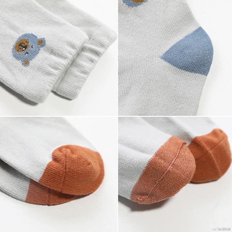 5 Đôi vớ cotton họa tiết hoạt hình dành cho bé 0-8 tuổi