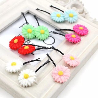 Set 3 chiếc kẹp tóc hoa cúc nhiều màu sắc