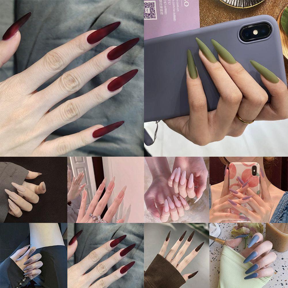 Hộp 24 Móng Tay Giả Đính Nơ Xinh Xắn MIHAN1