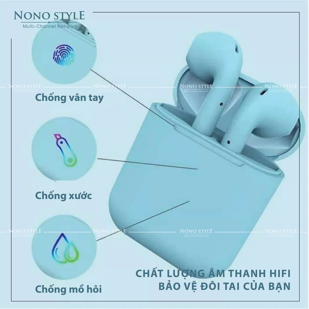 [LOẠI 1] Tai Nghe Không Dây Bluetooth Inpods 12 Simple - Âm Bass Mạnh - Chống Nước - Nhiều Màu - Chip Mới Nhất