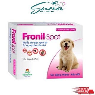 Thuốc trị ve rận nhỏ gáy fronil spot cho chó mèo