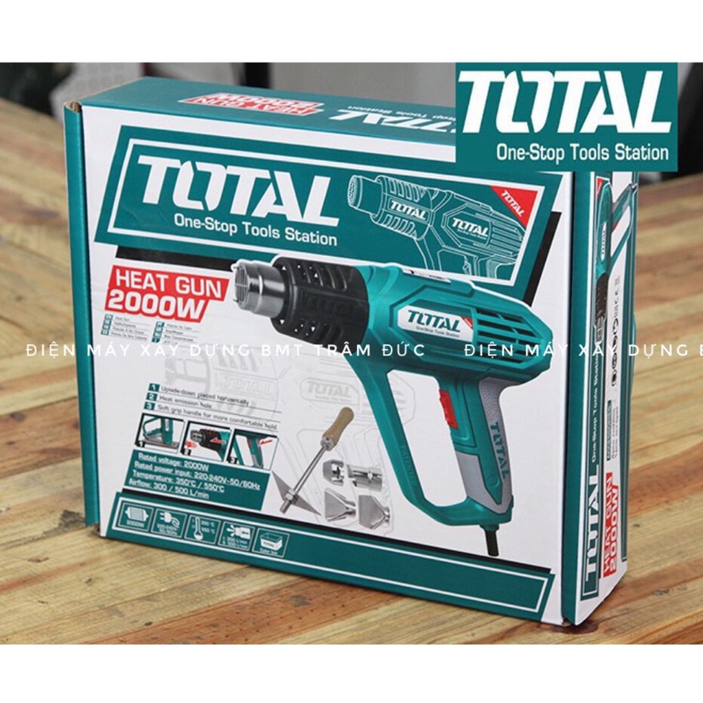 Súng thổi hơi nóng TOTAL model TB1206 [CHÍNH HÃNG )