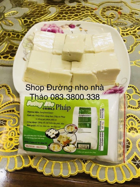 Đường Nho Pháp 100g, làm tào phớ/ tàu hũ, đậu phụ, Bộ y tế kiểm định