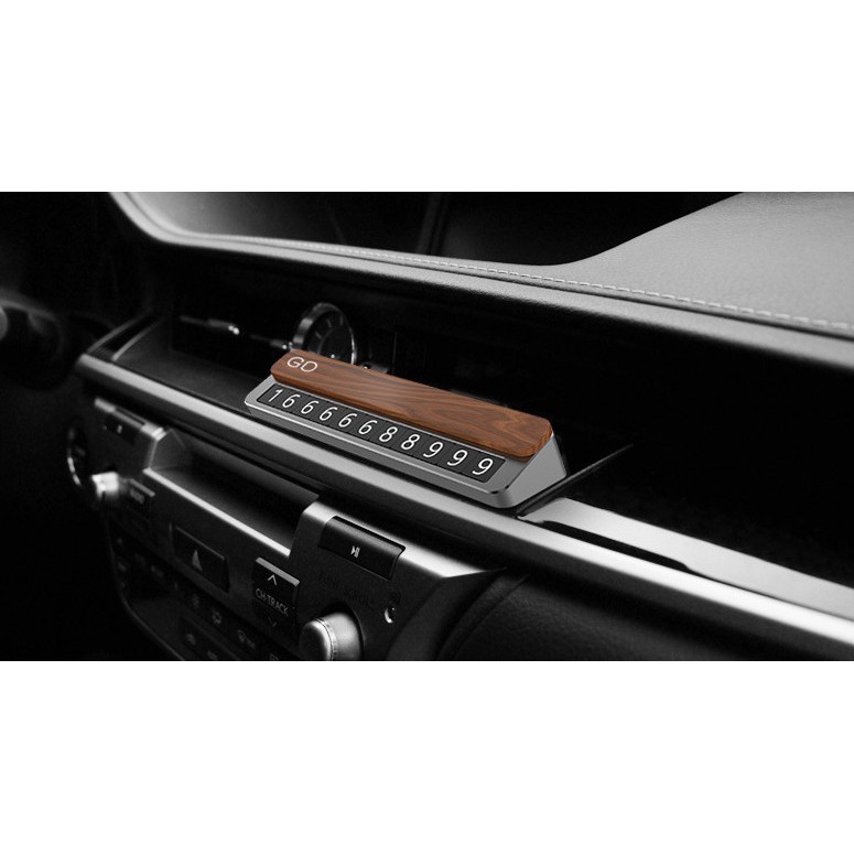 Bảng số điện thoại để taplo GD (đế kim loại + mặt gỗ) | BigBuy360 - bigbuy360.vn