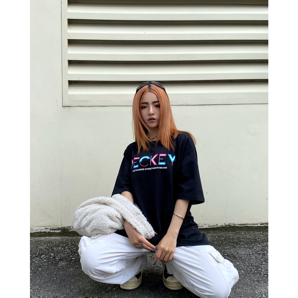 Áo Thun Cotton Unisex Nam Nữ Form Rộng Local Brand DECKEY TYPESETTING
