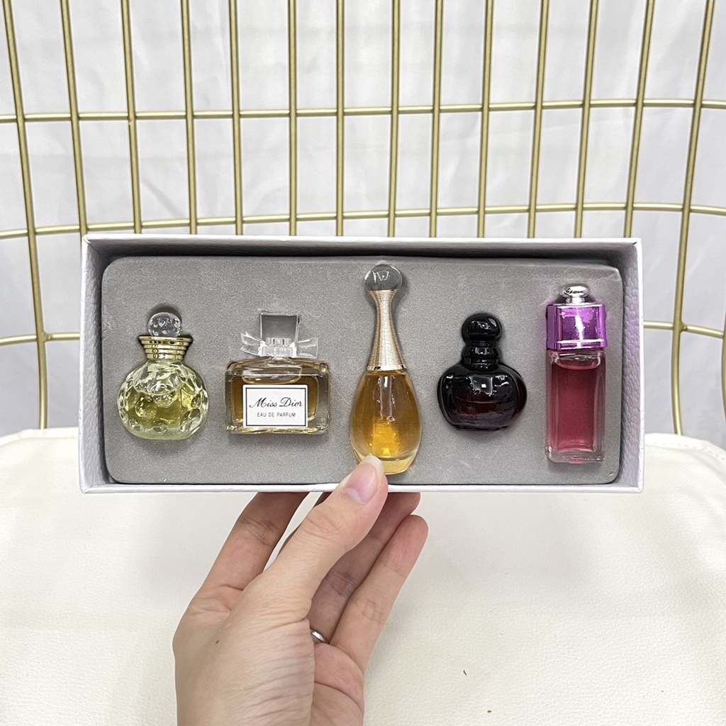 Dior  Bộ 5 chai nước hoa mini dung tích 5ml