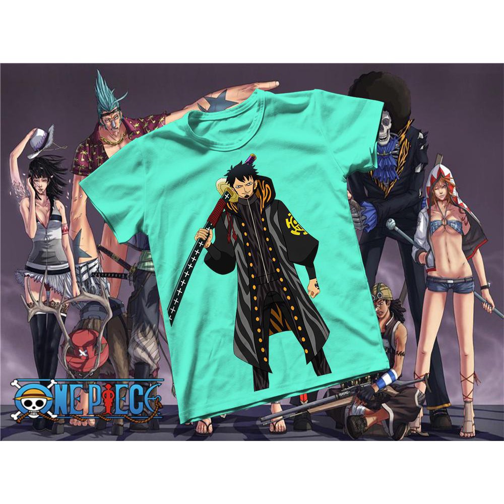 SALE- Áo thun Cotton Unisex - Anime - One Piece - Bác sĩ tử thần Law