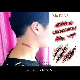 Hình xăm dán vết thương B132