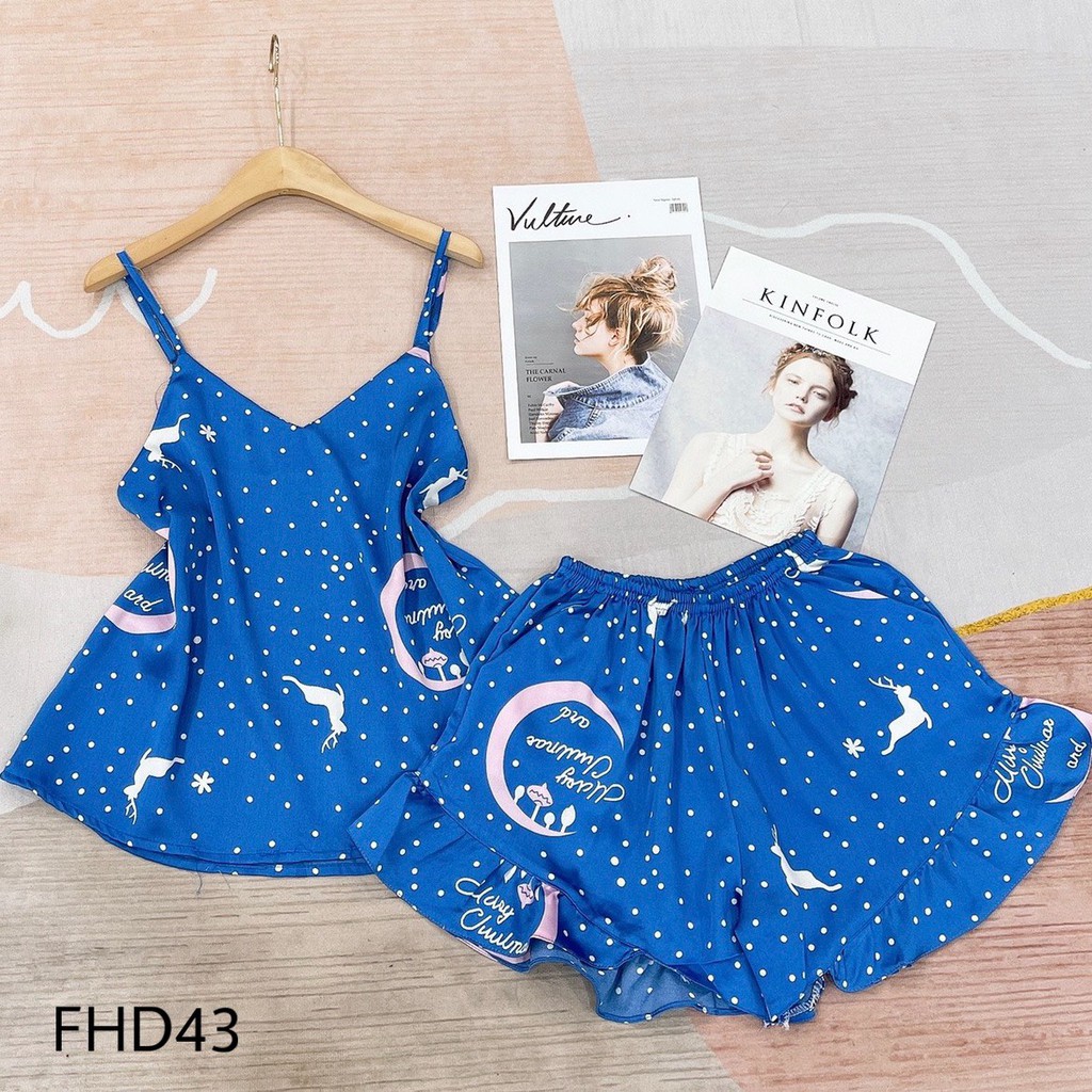 LUALA PYJAMAS Lụa 2 dây quần bèo | BigBuy360 - bigbuy360.vn