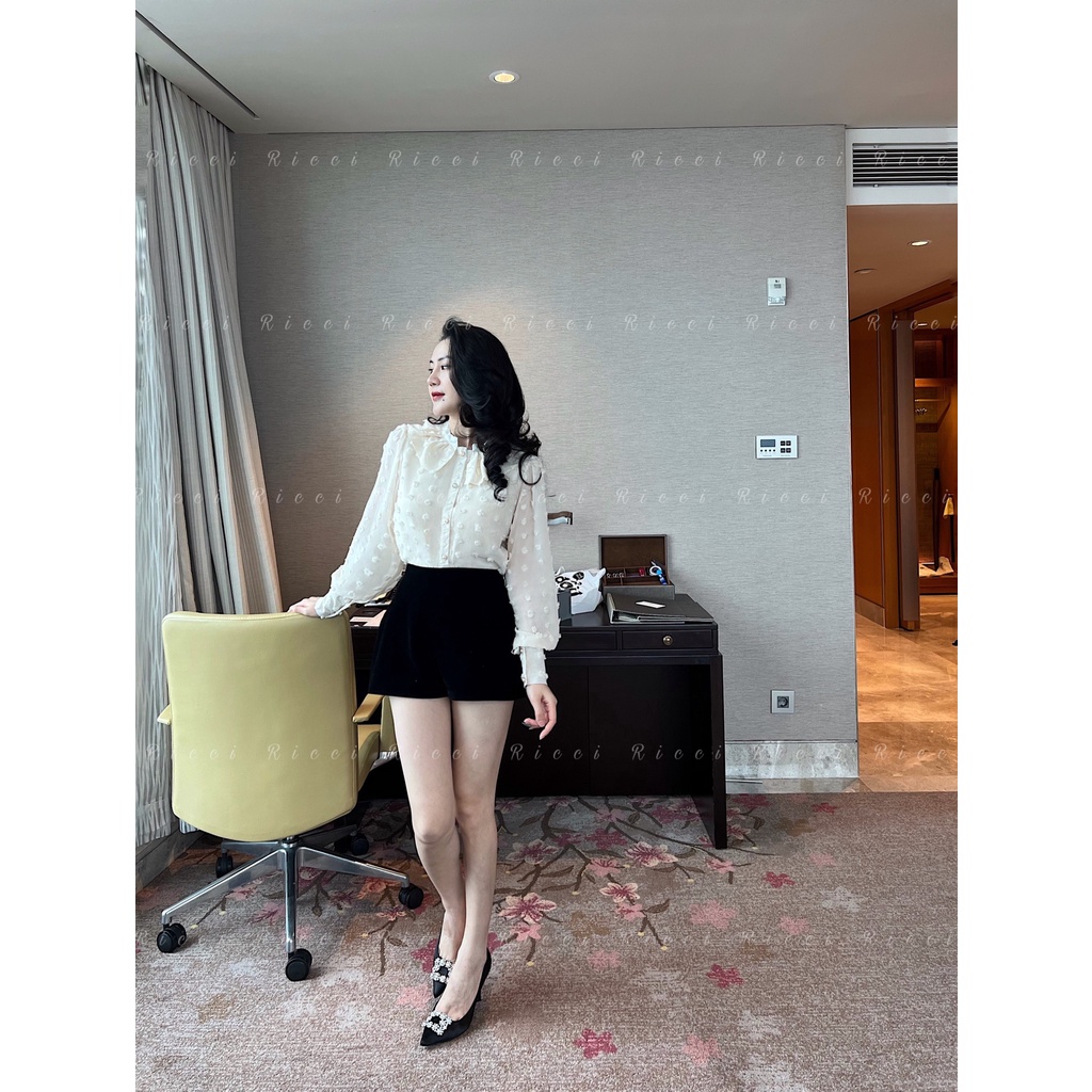 Quần short 2 màu Đen Trắng Ricci | Ricci Official | BigBuy360 - bigbuy360.vn