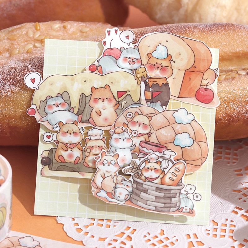 Washi Tape Cute Hoạ Tiết Hình Thú Gấu Thỏ Dễ Thương Dán Sổ Tay Decor Trang Trí Bullet Journal WS21